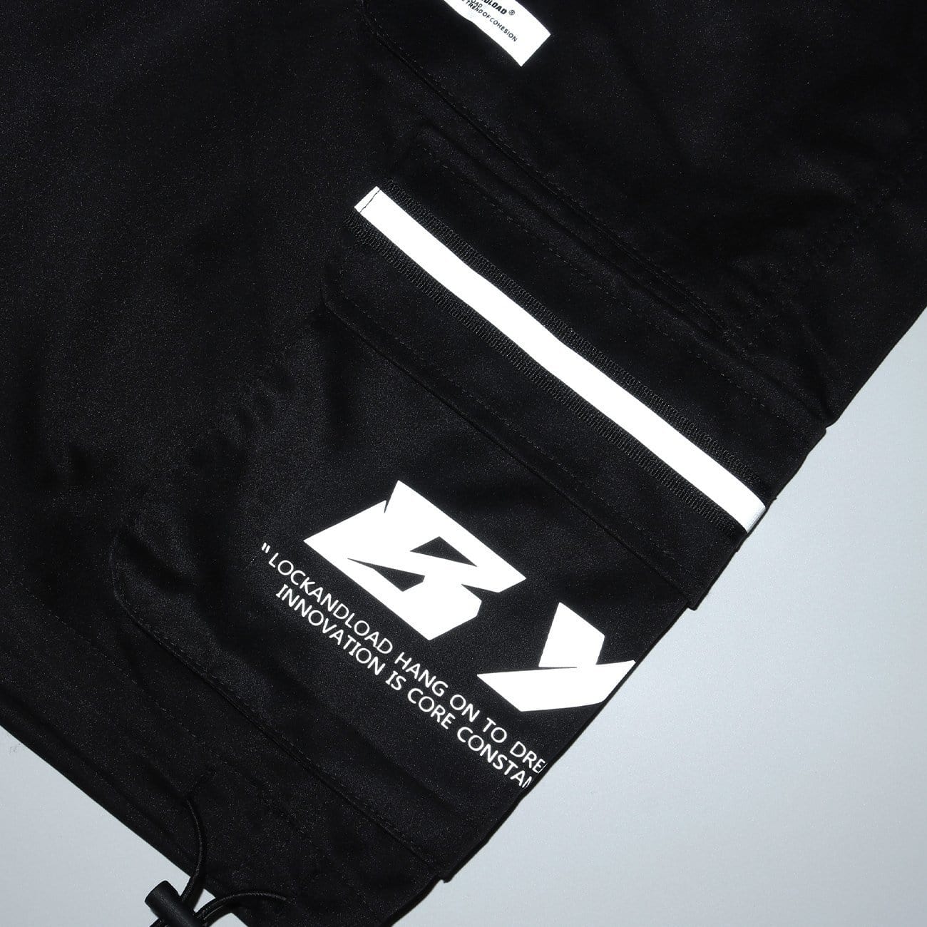 Function Reflective Belt Pockets Shorts