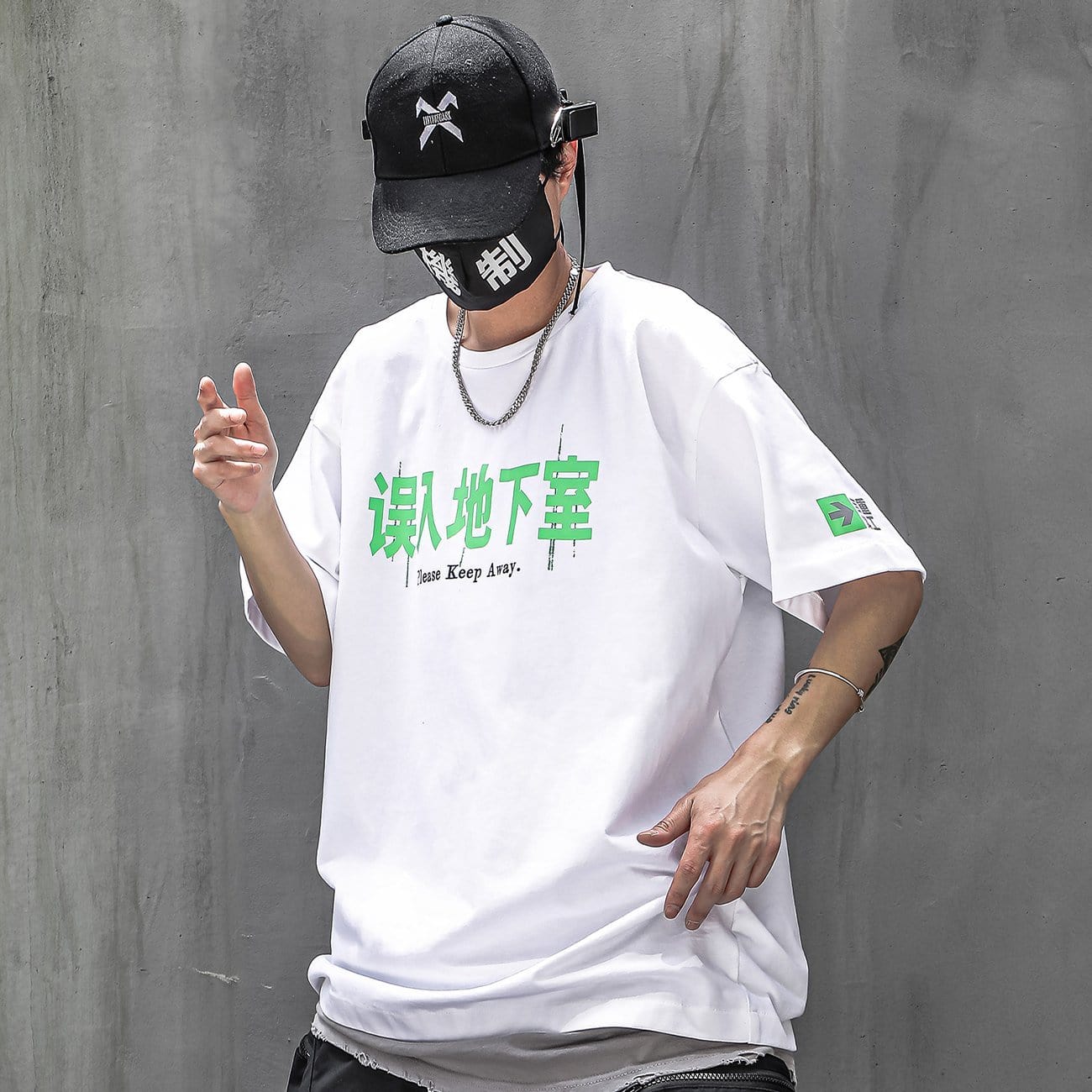 Glowing Letter Print Tee