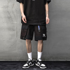 Functional X Print Cargo Shorts