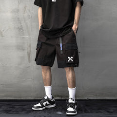 Functional X Print Cargo Shorts