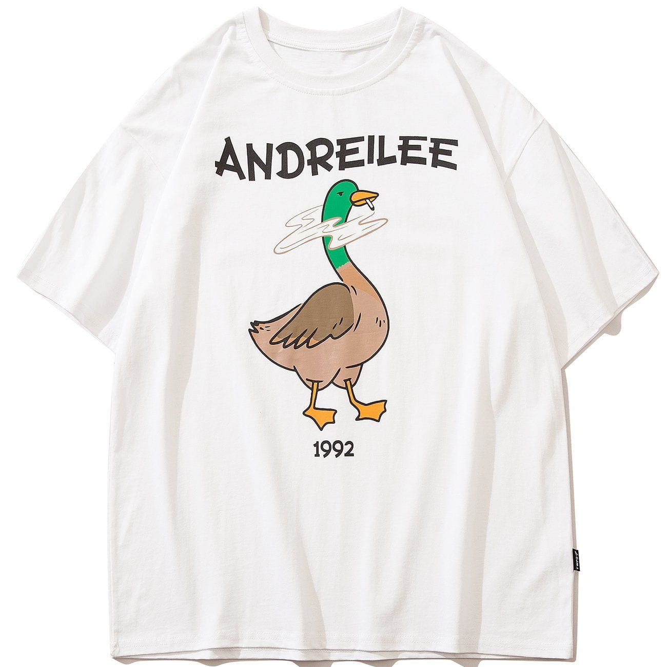 Green Furry Duck Graphic Tee