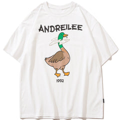 Green Furry Duck Graphic Tee