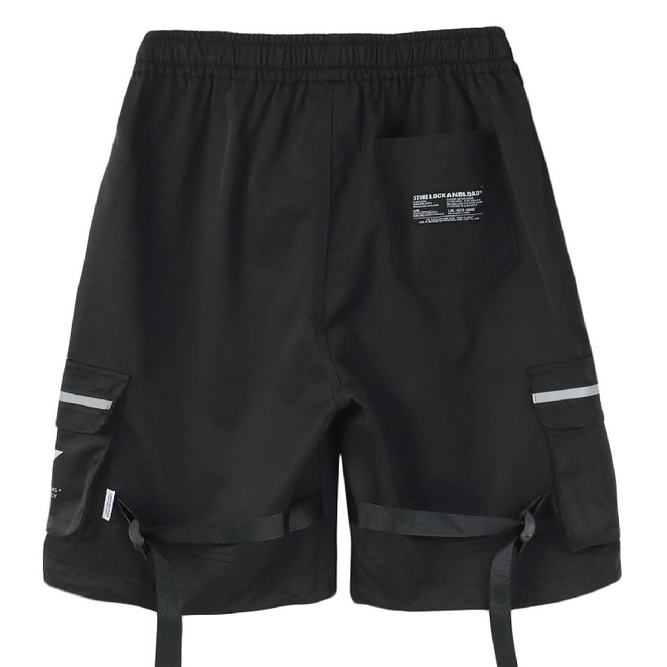Function Reflective Belt Pockets Shorts