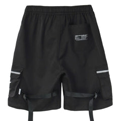 Function Reflective Belt Pockets Shorts