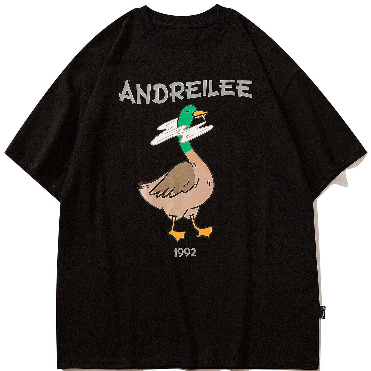 Green Furry Duck Graphic Tee