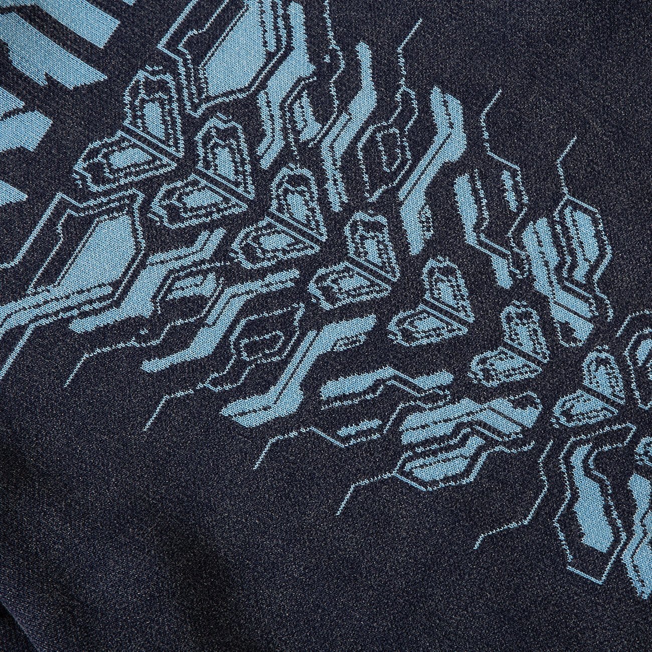 Mechanical Print Washed Sweatshirt