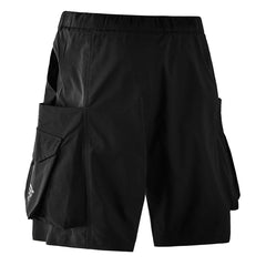 Dark Functional Big Pockets Nylon Shorts