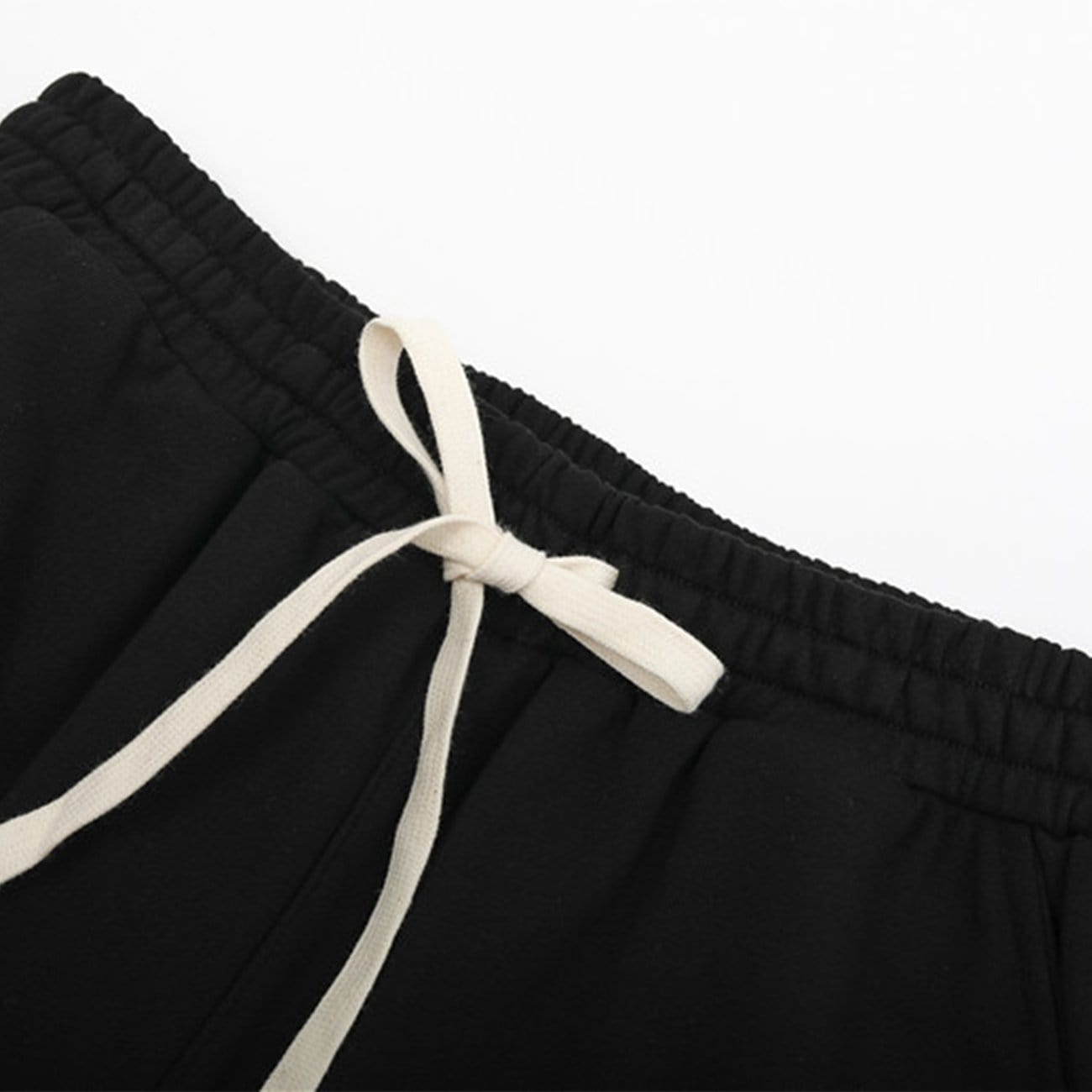 Dark Irregular Patchwork Cotton Shorts