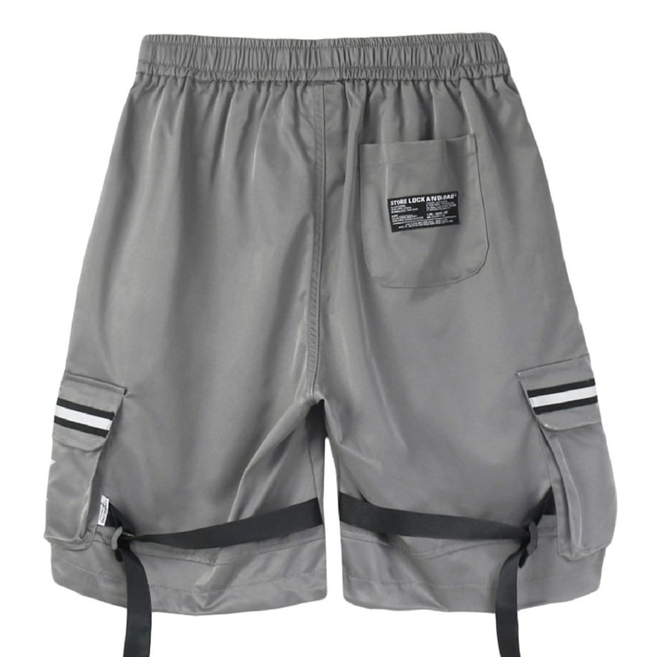 Function Reflective Belt Pockets Shorts