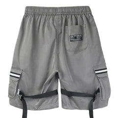 Function Reflective Belt Pockets Shorts