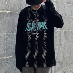 Dark Unreal Snake Print Sweatshirt