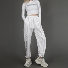 Reflective Letters Pants