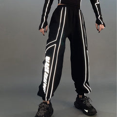 Reflective Letters Pants