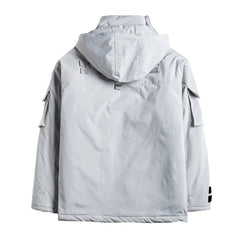 Removable Multi Pockets Winter Coat