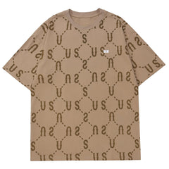 Letters Grid Graphics Tee