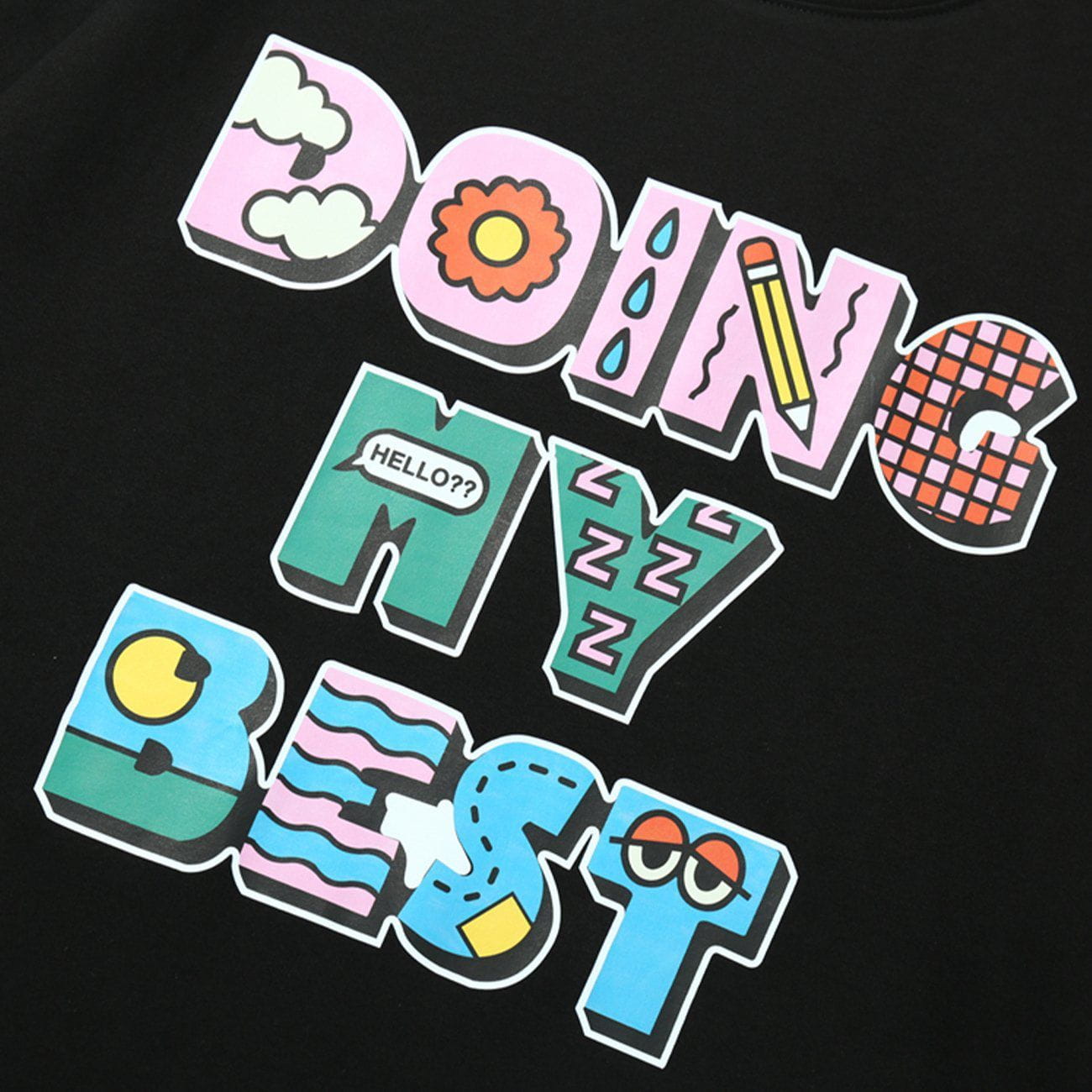 Letter Cloud Pencil Graphic Tee