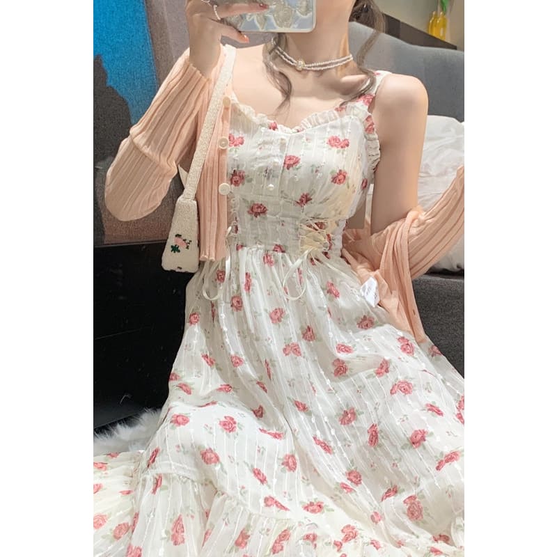 Kawaii Cottage Core Sweet Floral Dress