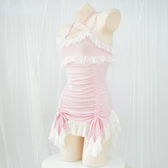 Kawaii Cute Pink Princess Sexy Dress