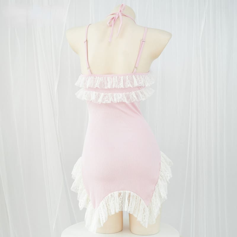 Kawaii Cute Pink Princess Sexy Dress