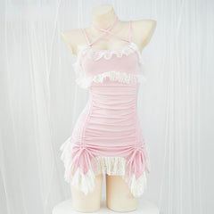 Kawaii Cute Pink Princess Sexy Dress