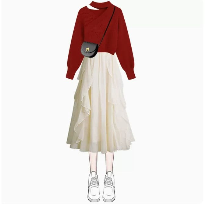 Kawaii Set Sweater and Dress Two Pieces