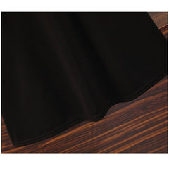 L-5XL Plus Size Vintage Long Sleeve Tweed Black Dress