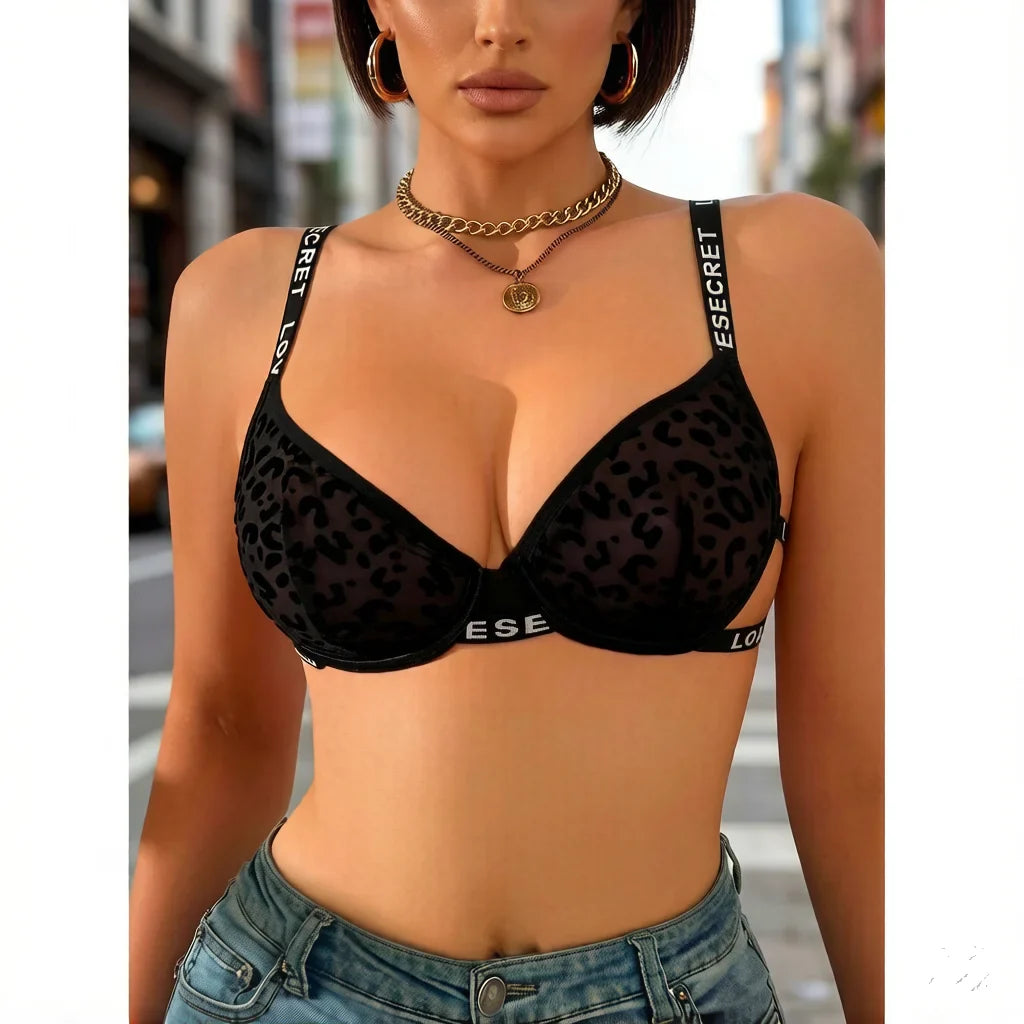 leopard print women lingerie