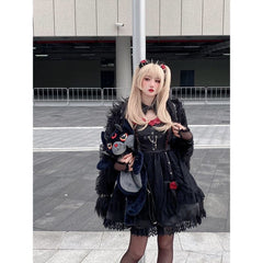 Lovely Rossy Black Misa Misa Style Black Dress