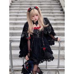 Lovely Rossy Black Misa Misa Style Black Dress