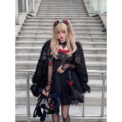 Lovely Rossy Black Misa Misa Style Black Dress