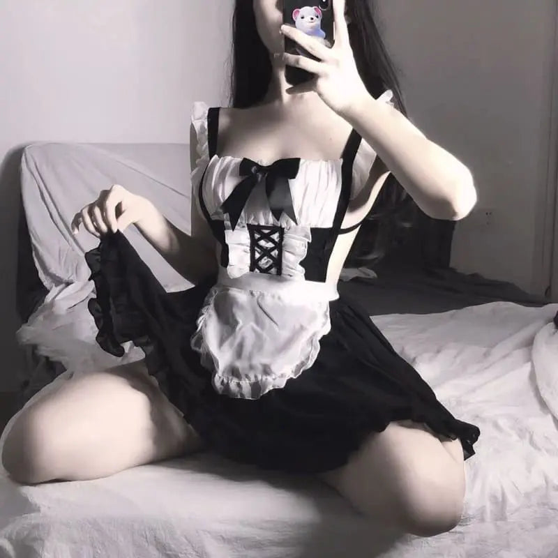 Maid Outfit Lingerie Lolita Dress Cute Uniform