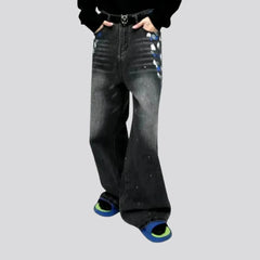 Mid rise trendy men's jeans