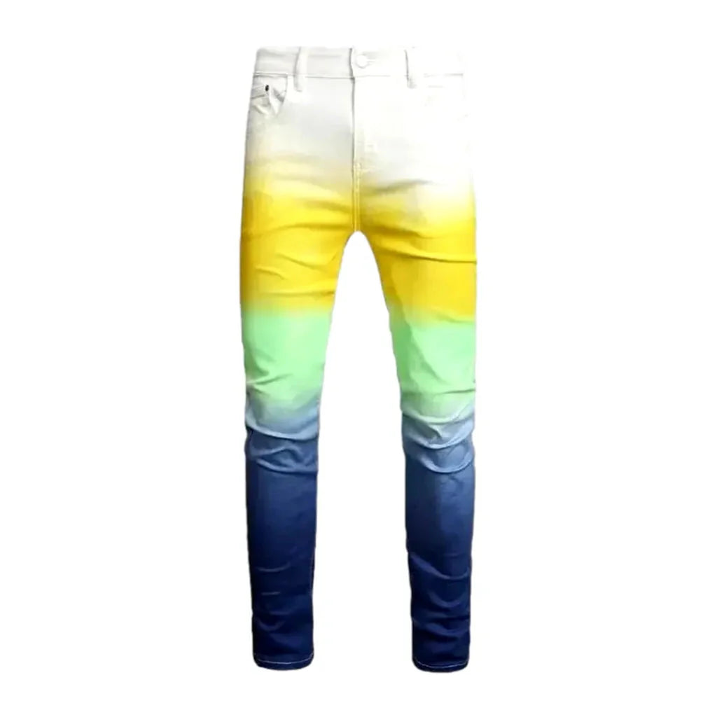 Multi-color jeans for men
