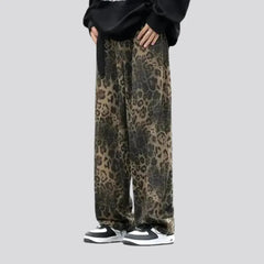 Multicolor street style men's jean trousers