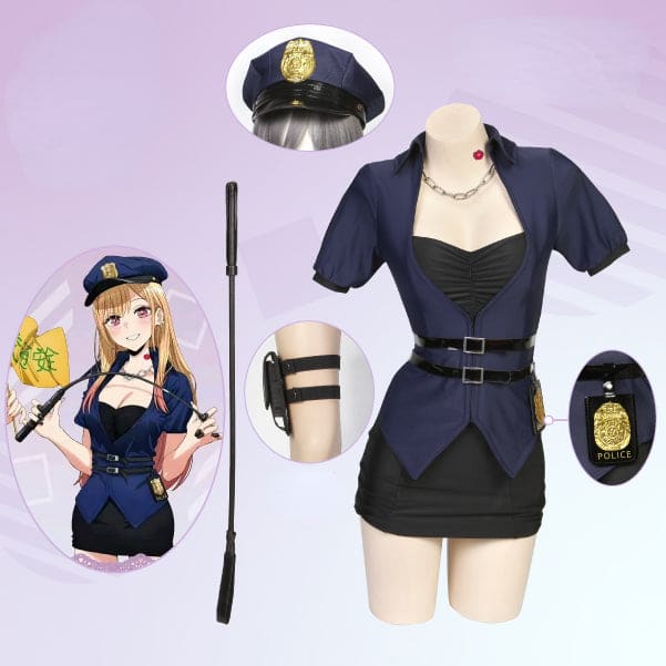 My Dress-up Darling Kitagawa Marin Police Cosplay Costume