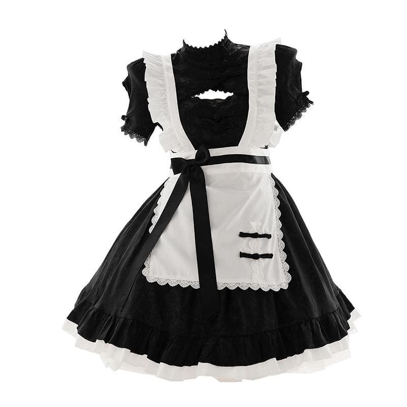 Panda Girl Gothic Anime Egirl Look Maid Suit Dress