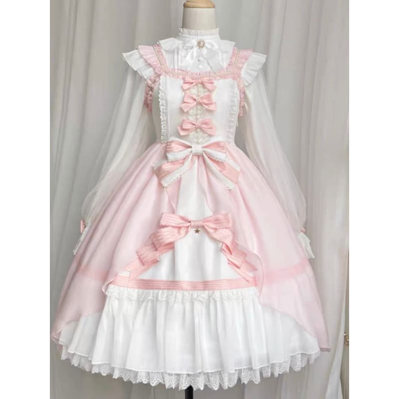 Pink Bow Lolita Sweet Dress
