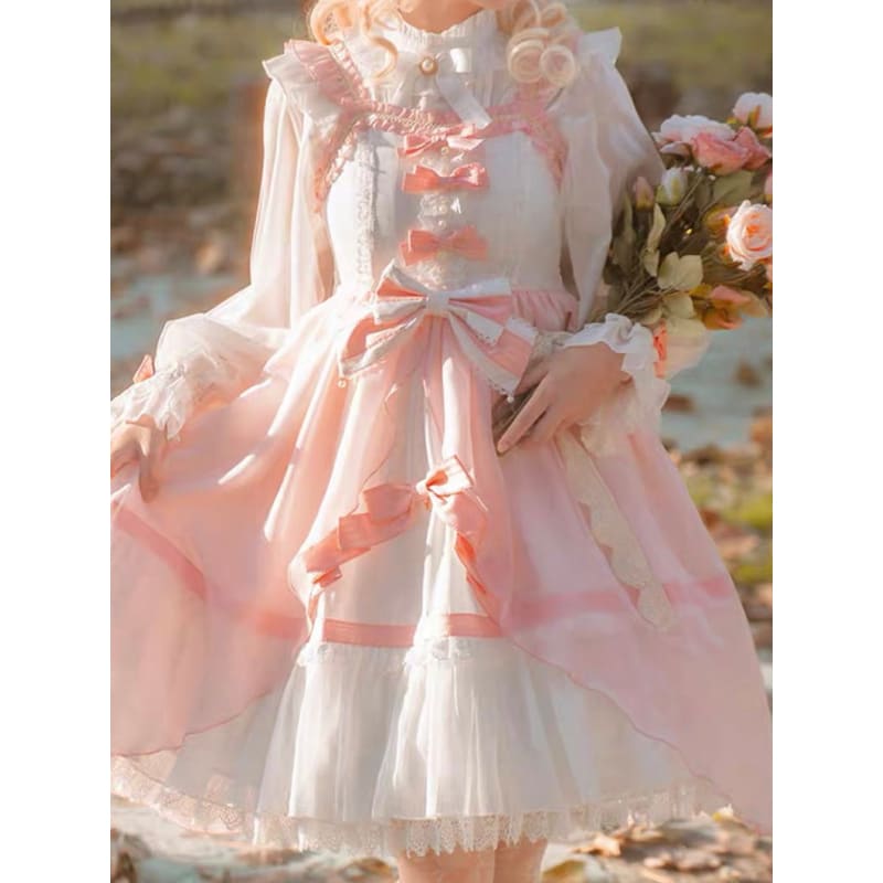Pink Bow Lolita Sweet Dress