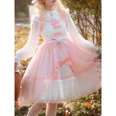 Pink Bow Lolita Sweet Dress