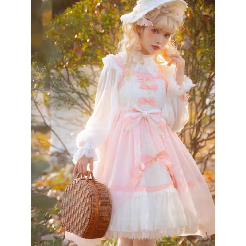 Pink Bow Lolita Sweet Dress
