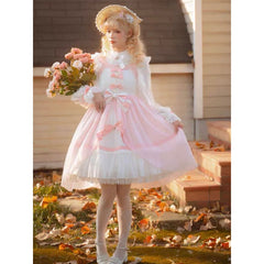 Pink Bow Lolita Sweet Dress