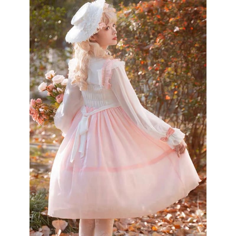 Pink Bow Lolita Sweet Dress