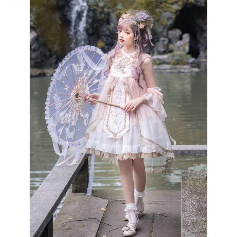 Pink Sakura Floral Dress
