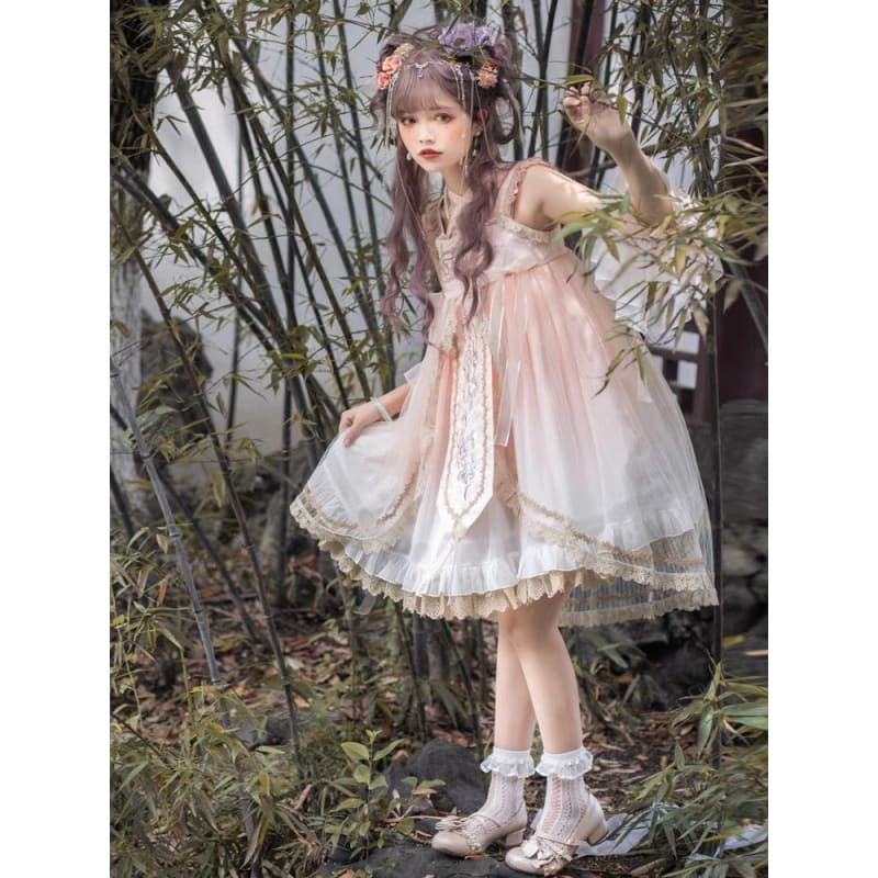Pink Sakura Floral Dress