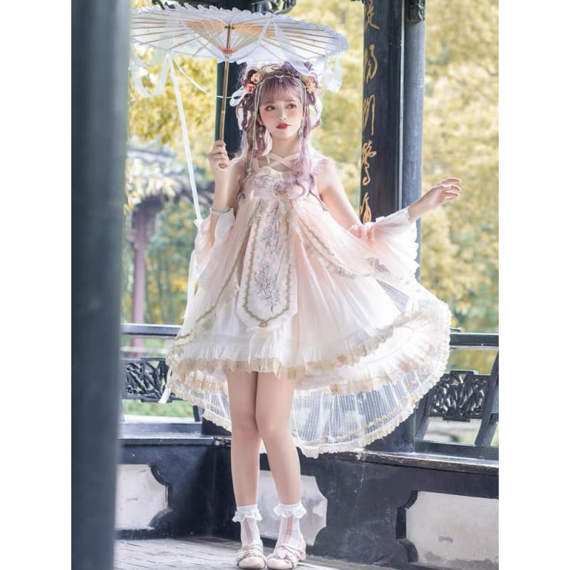 Pink Sakura Floral Dress