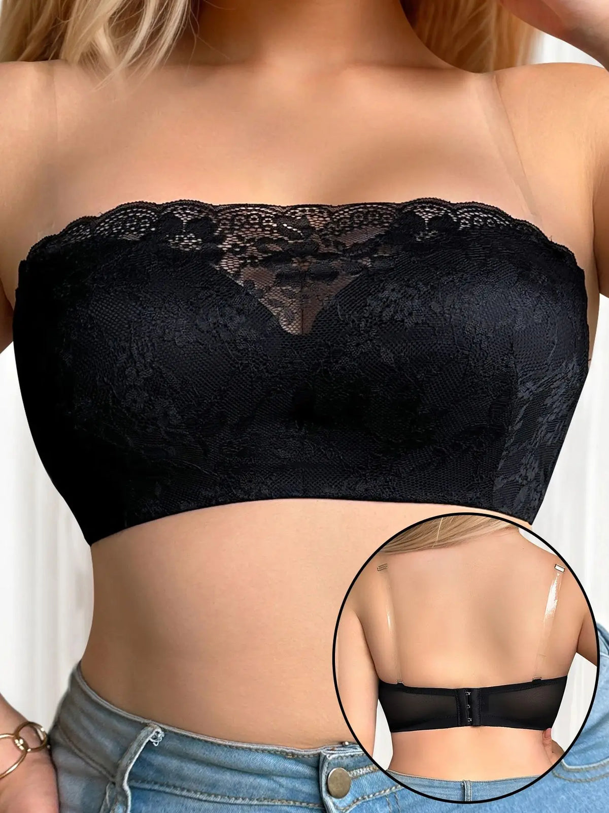 plus Size 2 in 1 Convertible Strapless Bra