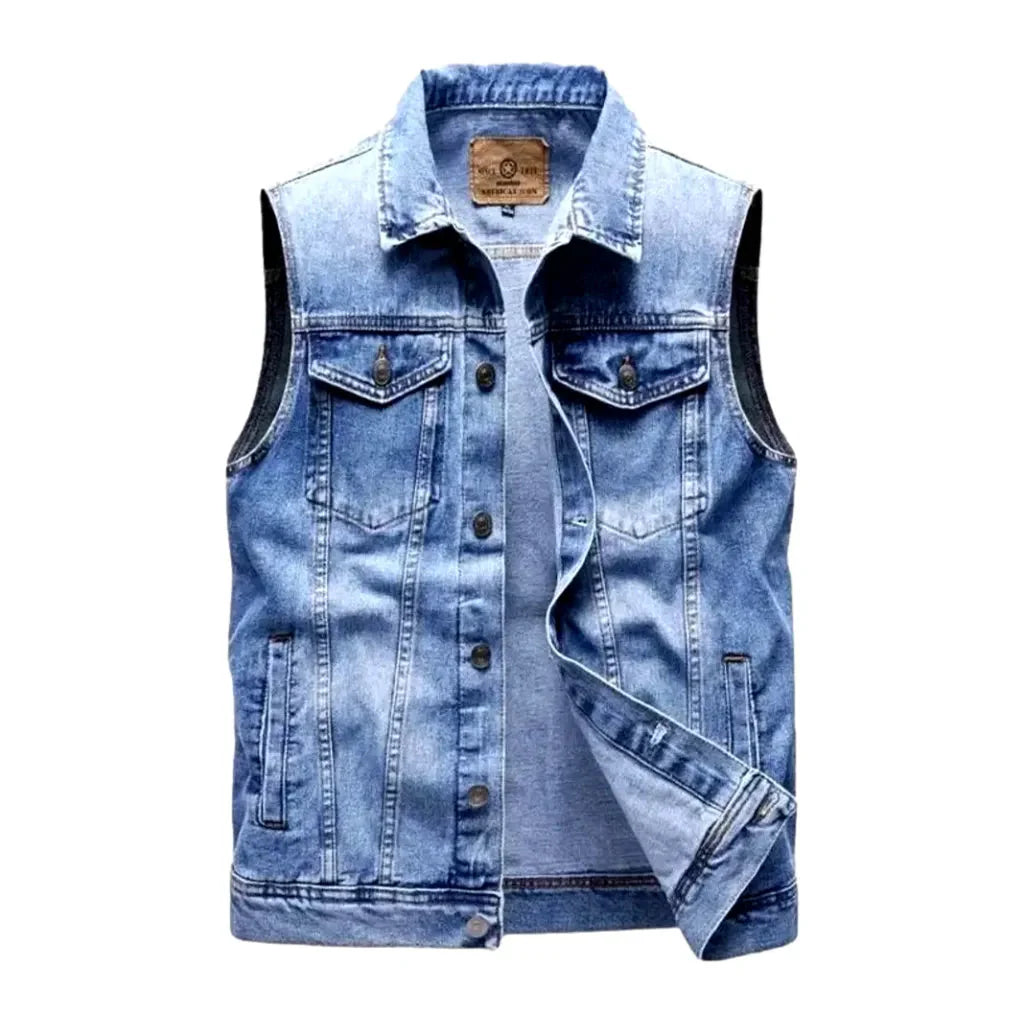 Regular men's jean vest – Clioce