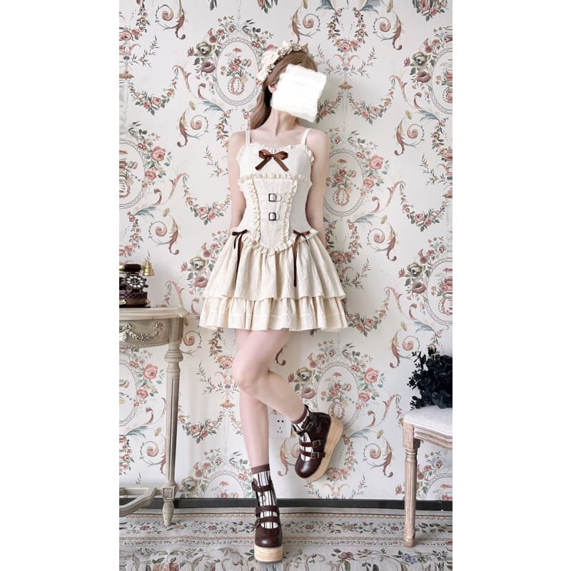 Reservation Lolita Red Hunter Amber JKS Dress Full Set