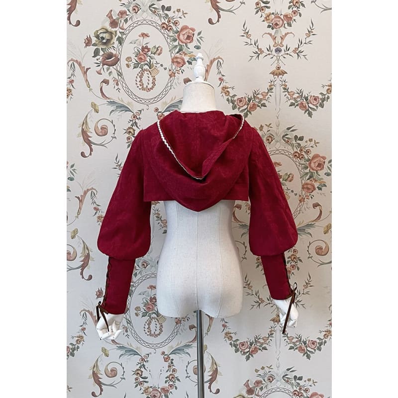 Reservation Lolita Red Hunter Amber JKS Dress Full Set