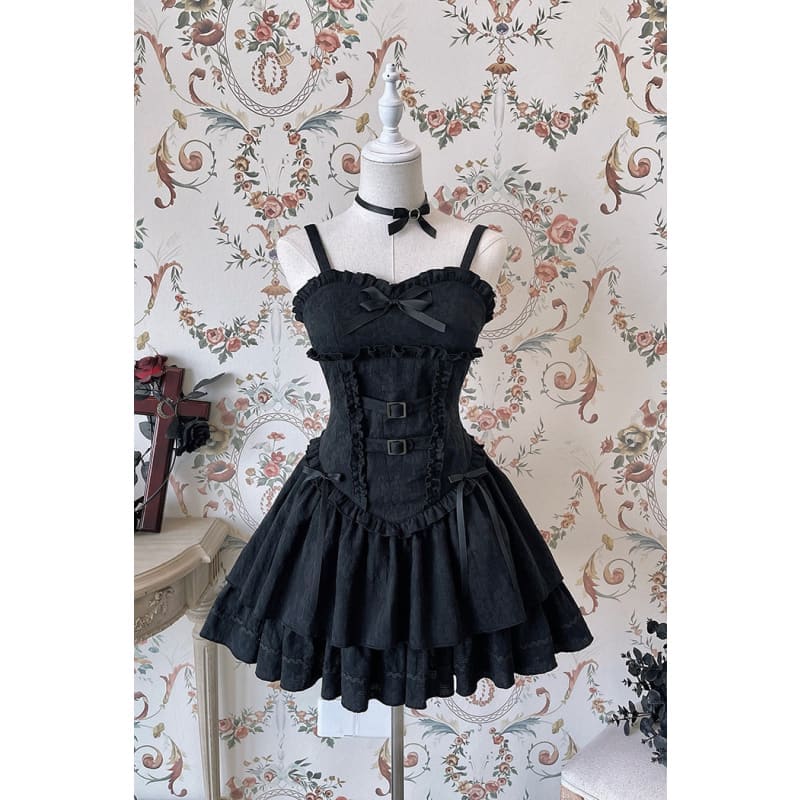 Reservation Lolita Red Hunter Amber JKS Dress Full Set
